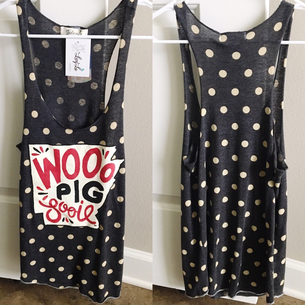 NWT {Livy Lu} Arkansas Razorbacks Tank Top